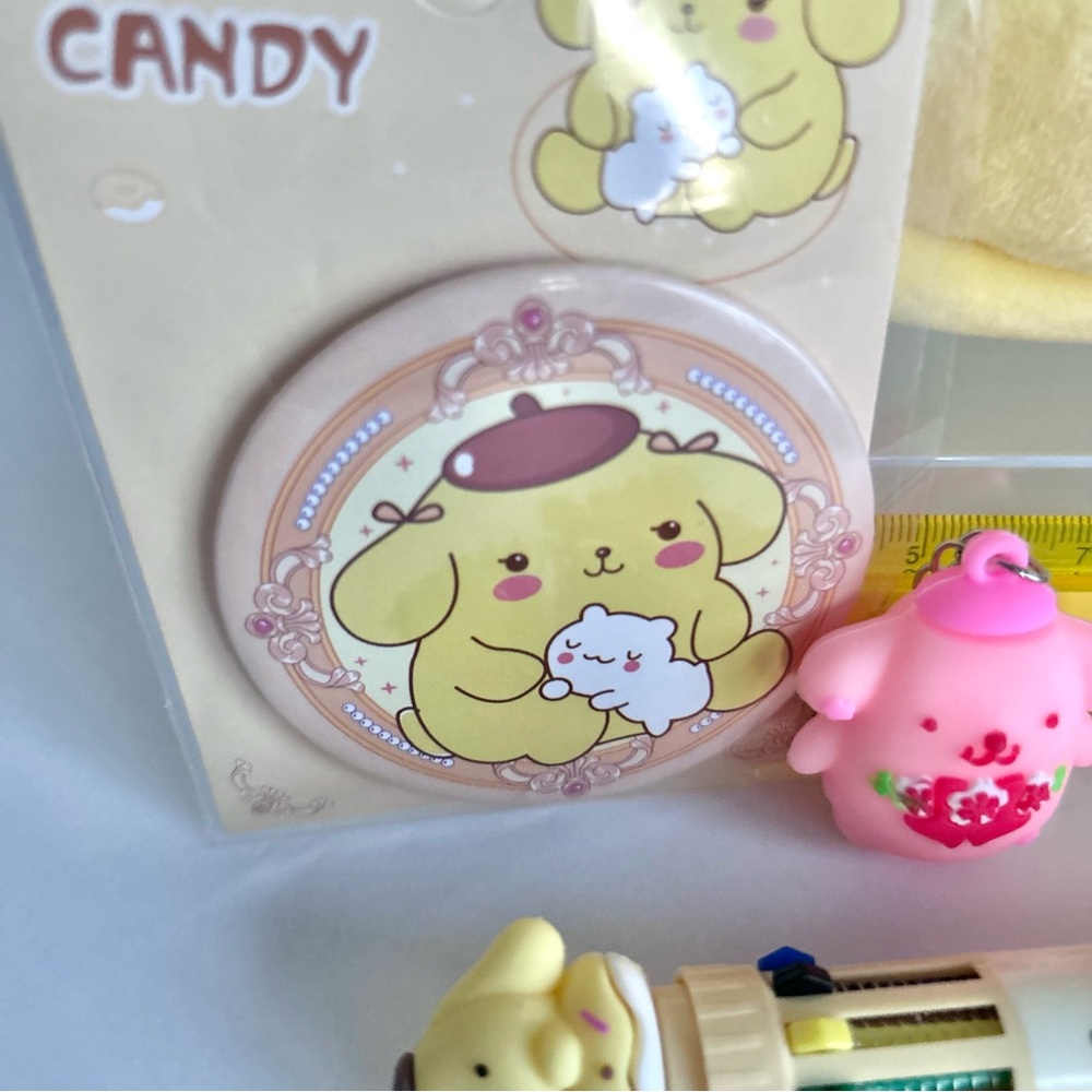 💛(POM352) Pompompurin Adorable 13-Piece Pencil Case Mini Fun Bundle! - Picture 7 of 9